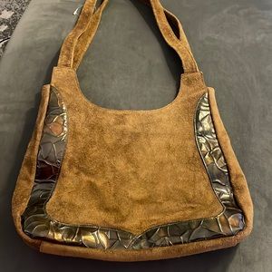 2 for 20 🎉 Viva of California Brown Suede Bag